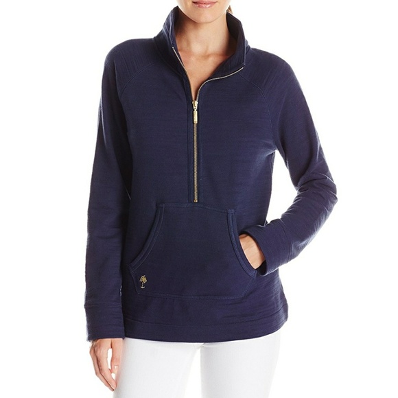 Lilly Pulitzer Tops - Lilly Pulitzer Navy Skipper Popover Pullover